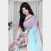 Vinay’s Soft Printed Georgette Sharee with all over rhine stone